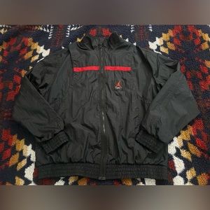 Air Jordan Flight Black Windbreaker Jacket Size XXL Mens